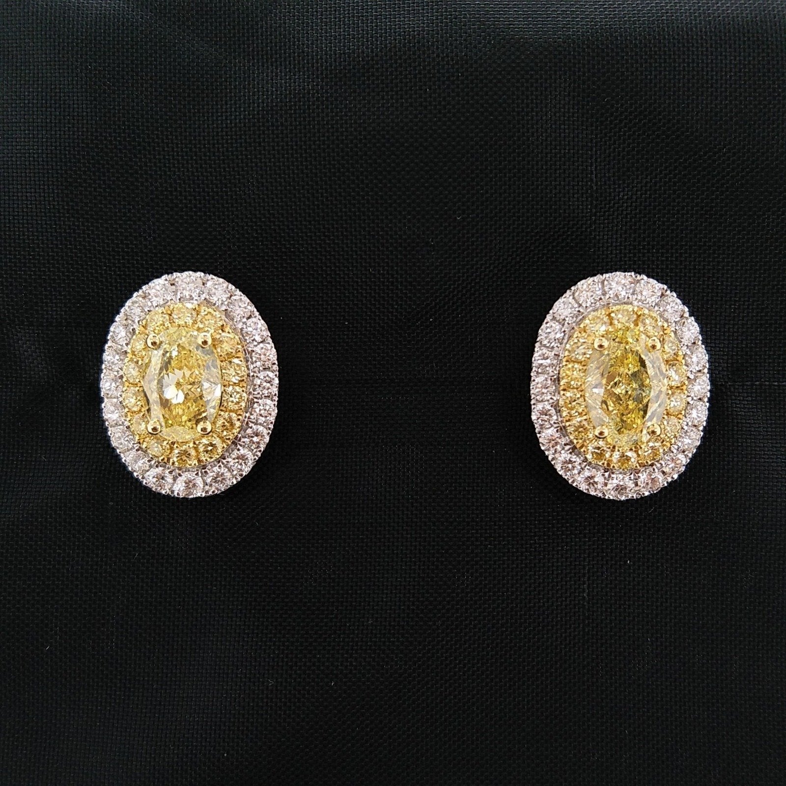 Yellow Diamond Earrings for Men for sale | eBay